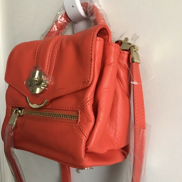 Cynthia Rowley Bright Red-Orange Mini Crossbody Ba - Picture 6 of 8